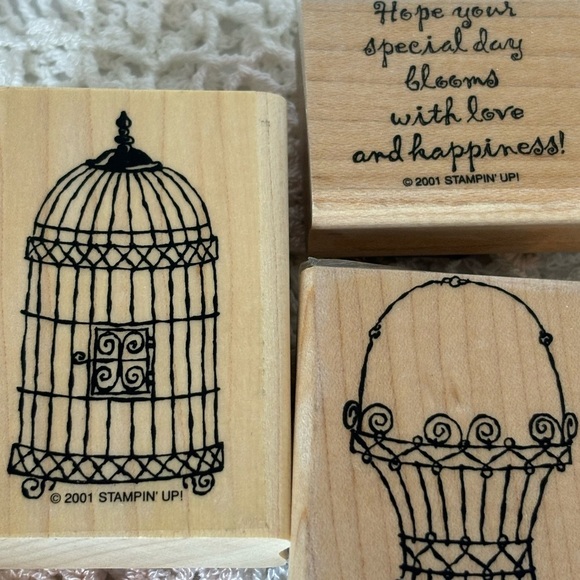 Stampin' Up! Wooden Rubber Stamps Set - Picture 2 of 4